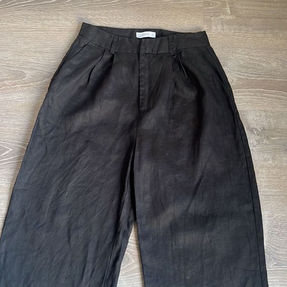 DISSH NORAH BLACK LINEN PANT - Picture 6 of 13